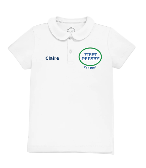 Girls Cotton Peter Pan Collar Polo